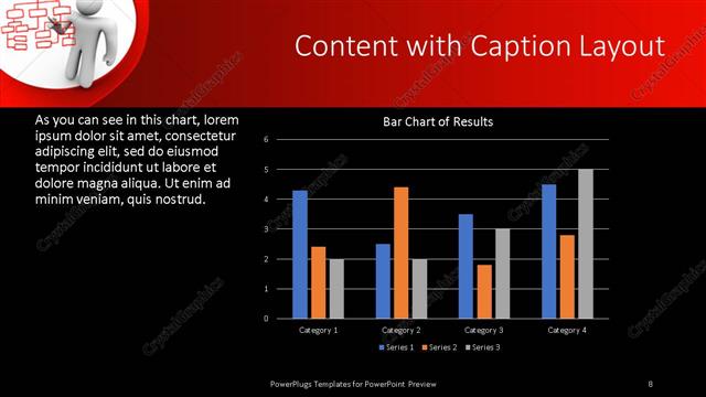 Content with Caption presentation slide layout