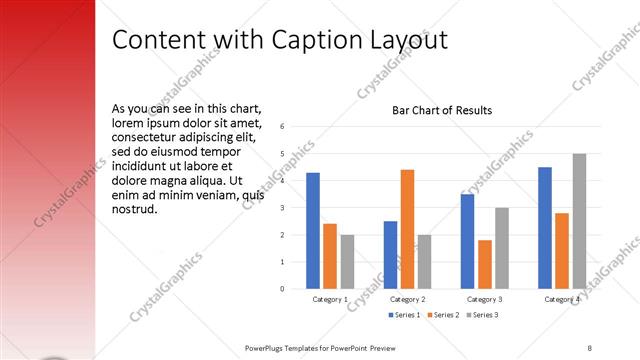 Content with Caption presentation slide layout