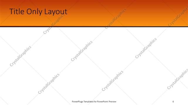 Title Only presentation slide layout