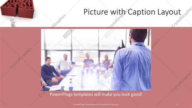 Picture with Caption presentation slide layout