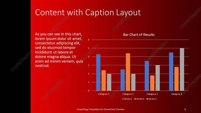 Content with Caption presentation slide layout