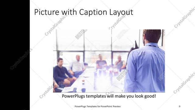 Picture with Caption presentation slide layout