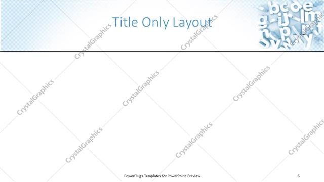 Title Only presentation slide layout