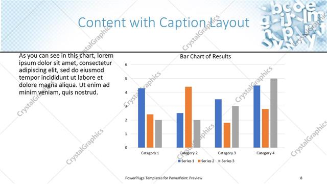 Content with Caption presentation slide layout