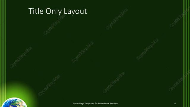 Title Only presentation slide layout