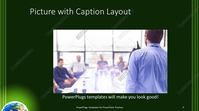 Picture with Caption presentation slide layout