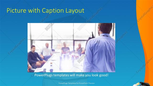 Picture with Caption presentation slide layout