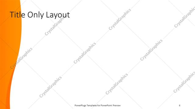 Title Only presentation slide layout