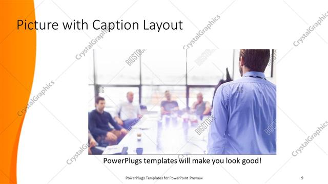 Picture with Caption presentation slide layout