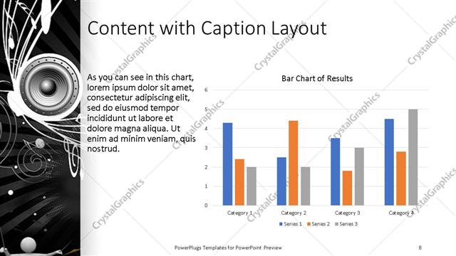 Content with Caption presentation slide layout