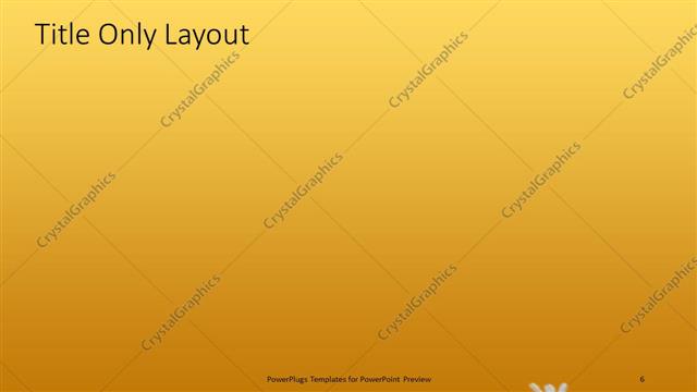 Title Only presentation slide layout