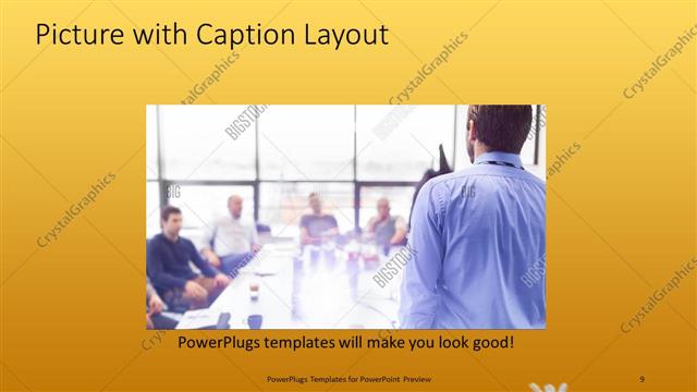 Picture with Caption presentation slide layout