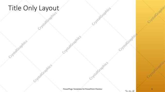 Title Only presentation slide layout