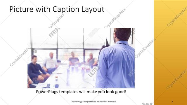 Picture with Caption presentation slide layout
