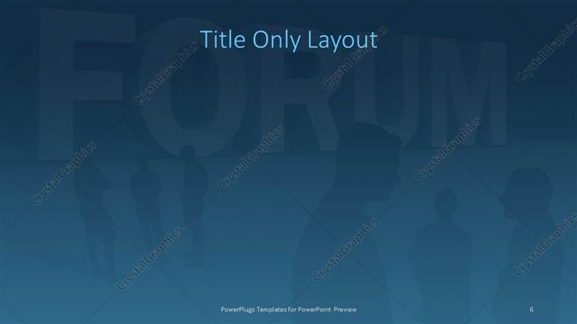Title Only presentation slide layout