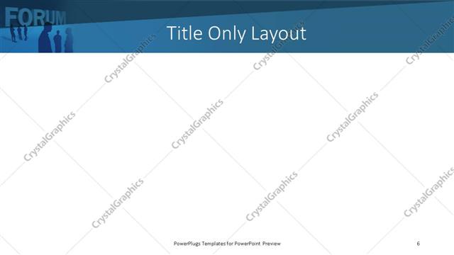 Title Only presentation slide layout