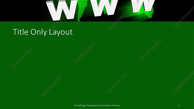 Title Only presentation slide layout