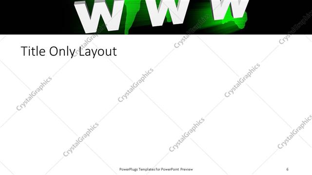Title Only presentation slide layout
