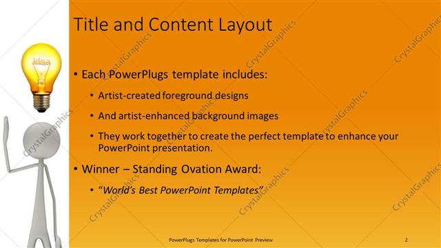 Title and Content presentation slide layout