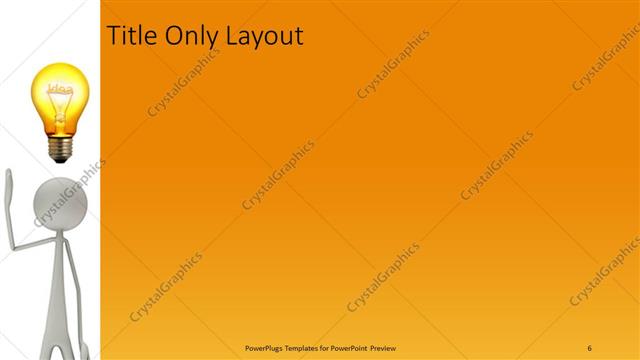 Title Only presentation slide layout