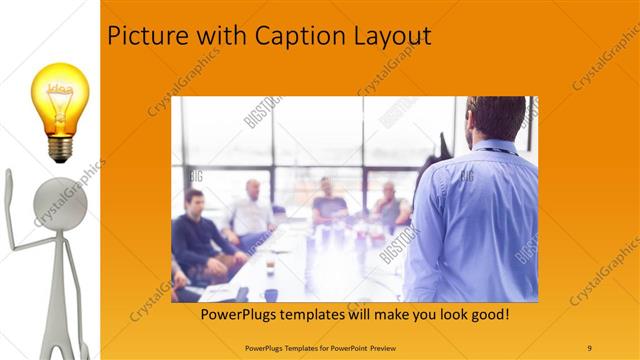 Picture with Caption presentation slide layout