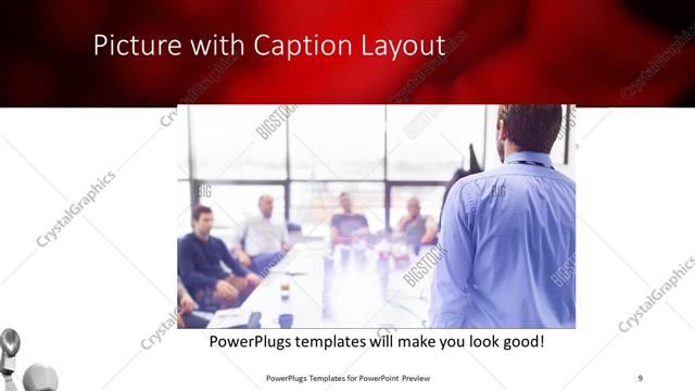 Picture with Caption presentation slide layout