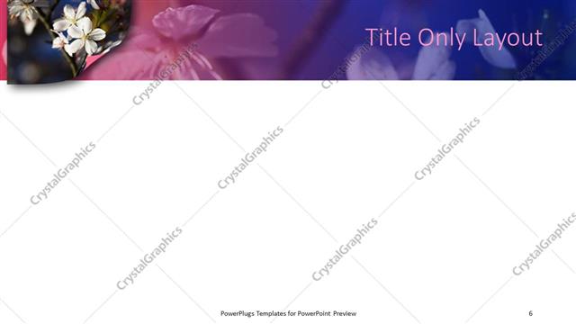 Title Only presentation slide layout