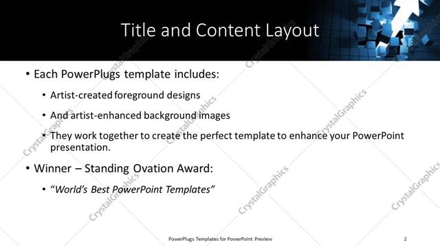 Title and Content presentation slide layout