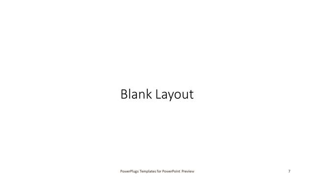 Blank presentation slide layout