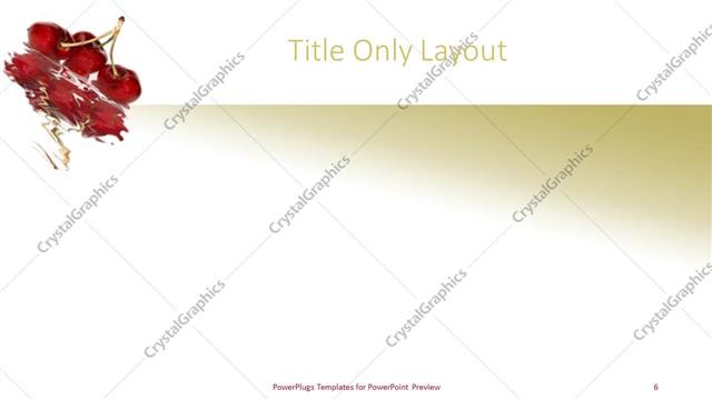 Title Only presentation slide layout