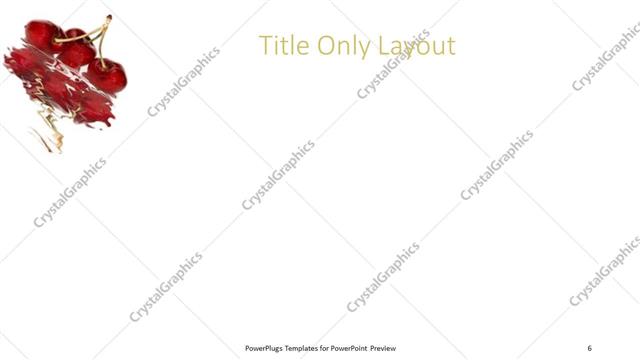 Title Only presentation slide layout