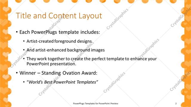 Title and Content presentation slide layout
