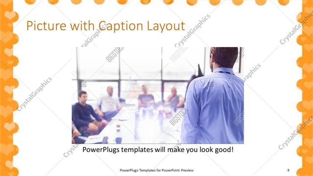 Picture with Caption presentation slide layout