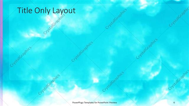 Title Only presentation slide layout