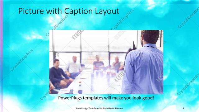 Picture with Caption presentation slide layout