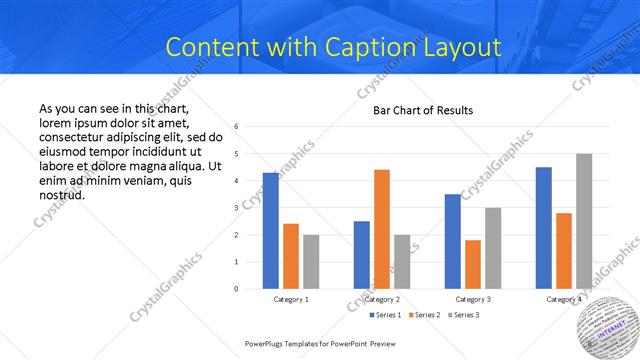 Content with Caption presentation slide layout