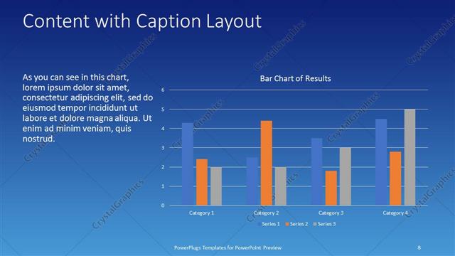 Content with Caption presentation slide layout