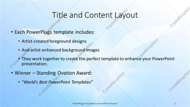 Title and Content presentation slide layout