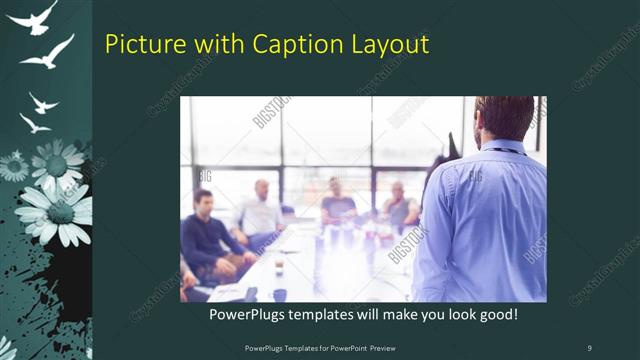 Picture with Caption presentation slide layout