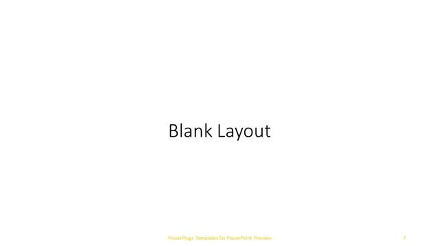 Blank presentation slide layout
