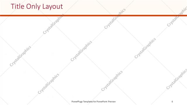 Title Only presentation slide layout