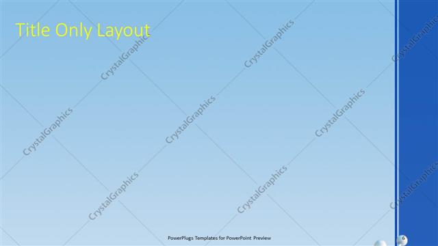 Title Only presentation slide layout