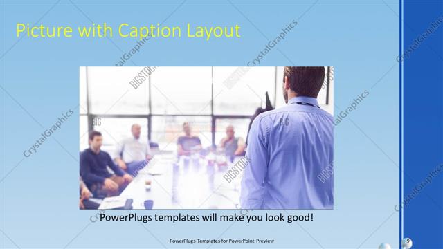 Picture with Caption presentation slide layout