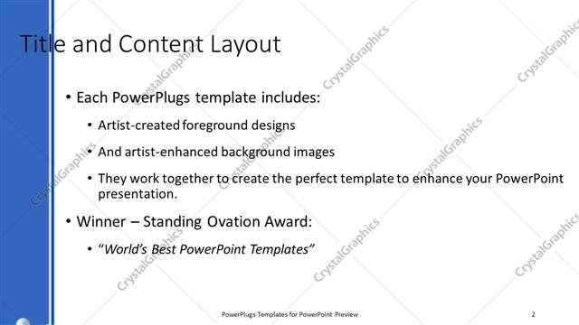 Title and Content presentation slide layout