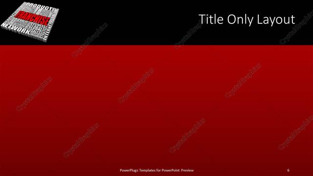 Title Only presentation slide layout