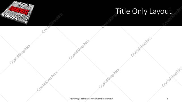 Title Only presentation slide layout