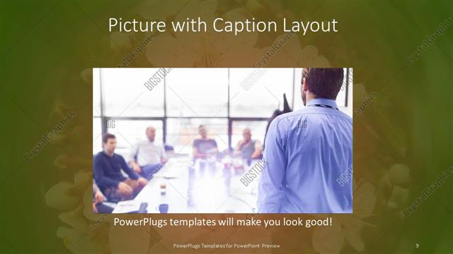 Picture with Caption presentation slide layout