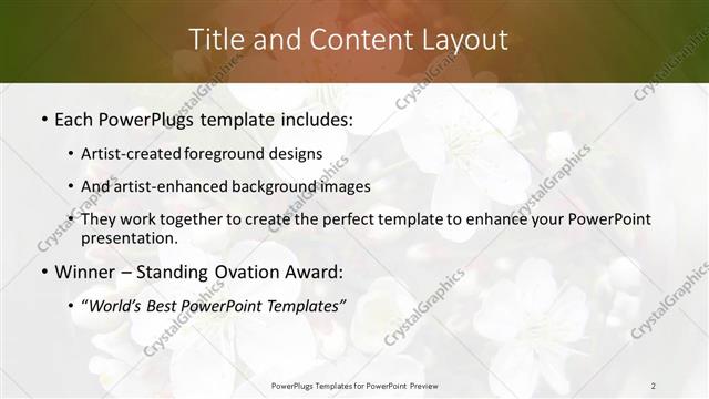 Title and Content presentation slide layout