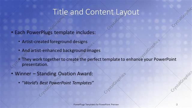 Title and Content presentation slide layout