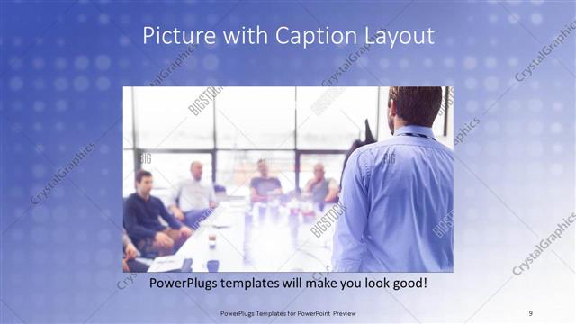 Picture with Caption presentation slide layout
